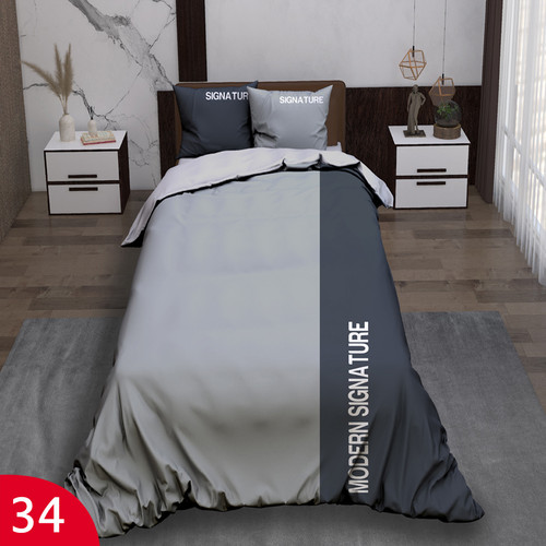 ست رو تختی تک نفره سه بعدی مدرن توسی تیره روشن