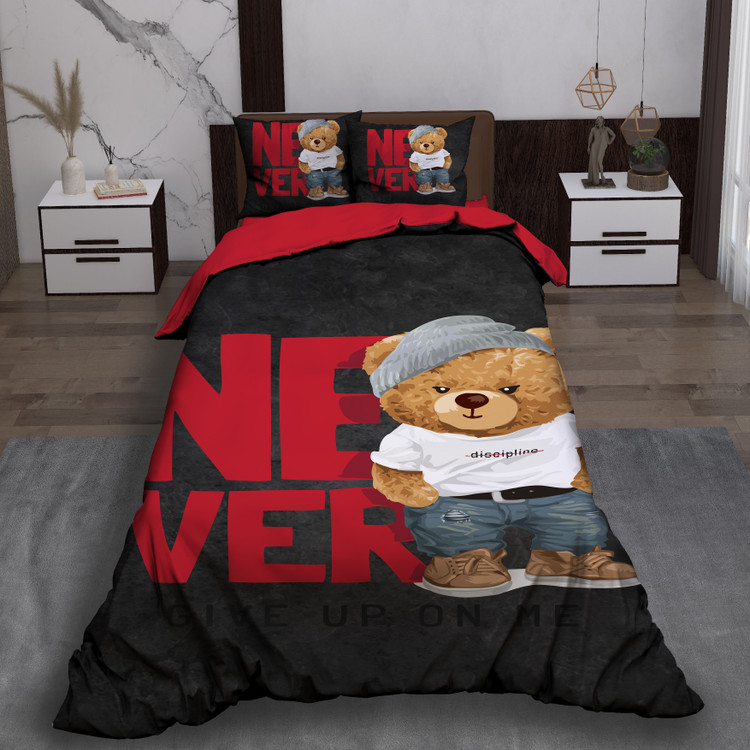 ست رو تختی تک نفره سه بعدی تدی کودک