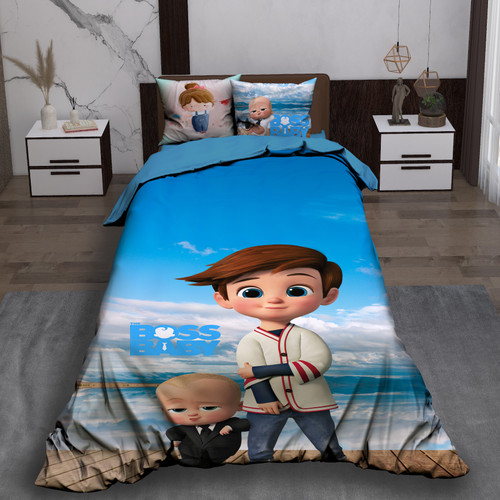 ست رو تختی تک نفره سه بعدی بابی باس کودک