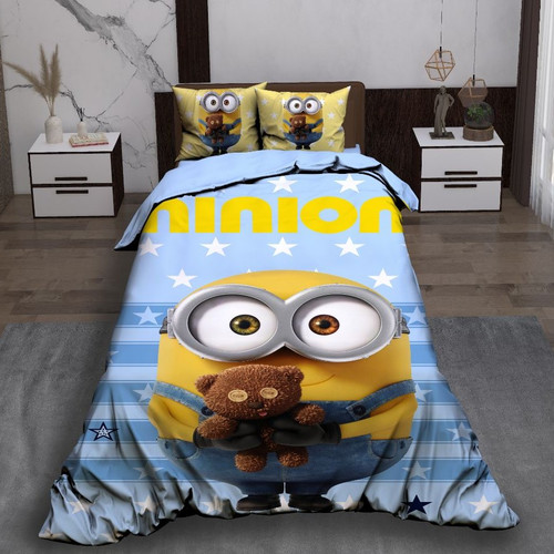 ست رو تختی تک نفره سه بعدی نینیون کودک