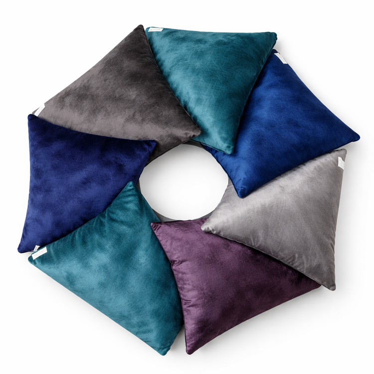 رو بالشی مخمل در رنگ های مختلف قابل شستشو اندازه 65*45 سانتیمتر