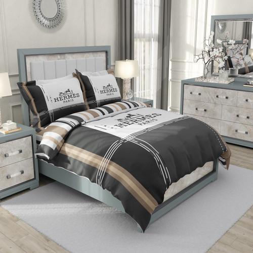 ست رو تختی دو نفره سه بعدی مدرن هرمس پاریس