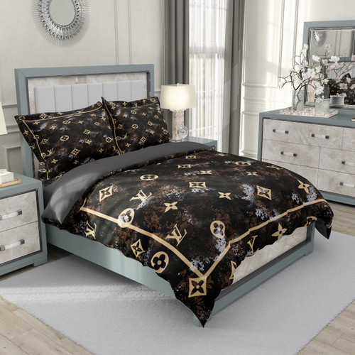 ست رو تختی دو نفره سه بعدی لویی ویتون 3D Double Louis Vuitton