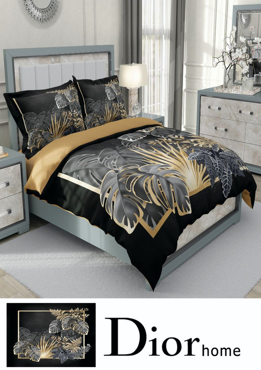 ست رو تختی دو نفره سه بعدی طرح برگ